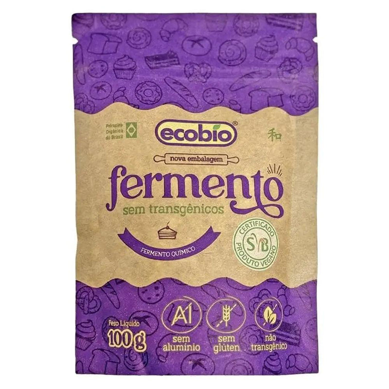 Fermento Químico Não-Transgênico Ecobio 100g - MEUBRASILONLINE