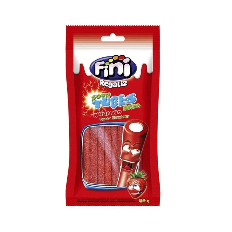 Fini Tubes Morango Citrico 80g - MEUBRASILONLINE