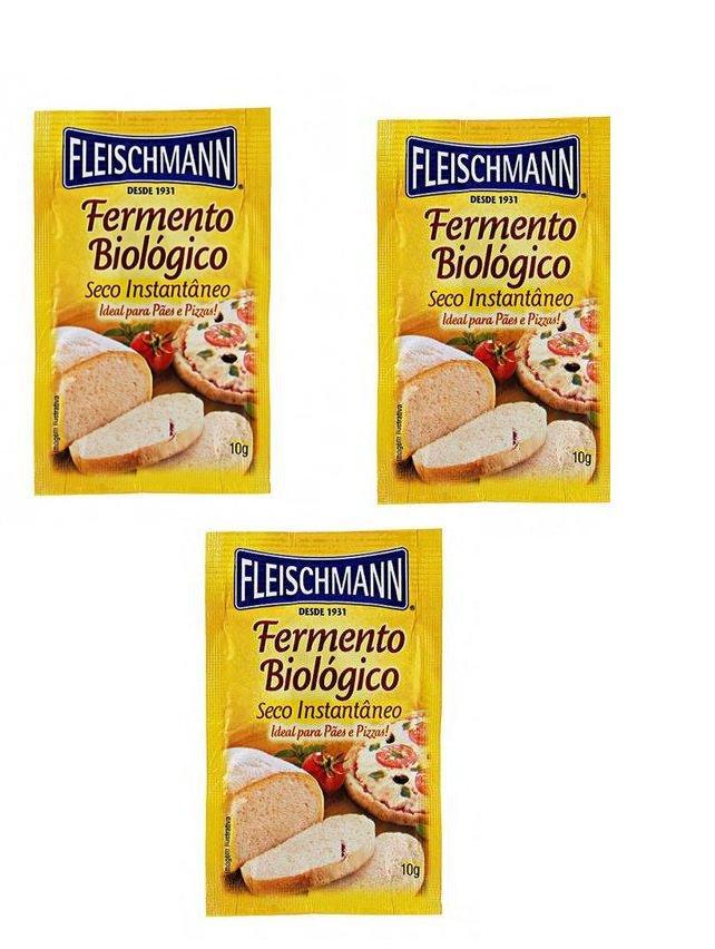 Fleisch Fermento Saches 3 x 10g - MEUBRASILONLINE