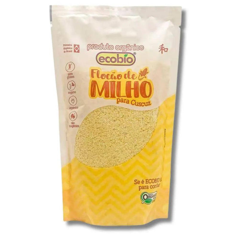 Flocão de Milho Orgânico para Cuscuz Ecobio 250g - Meu Brasil On Line