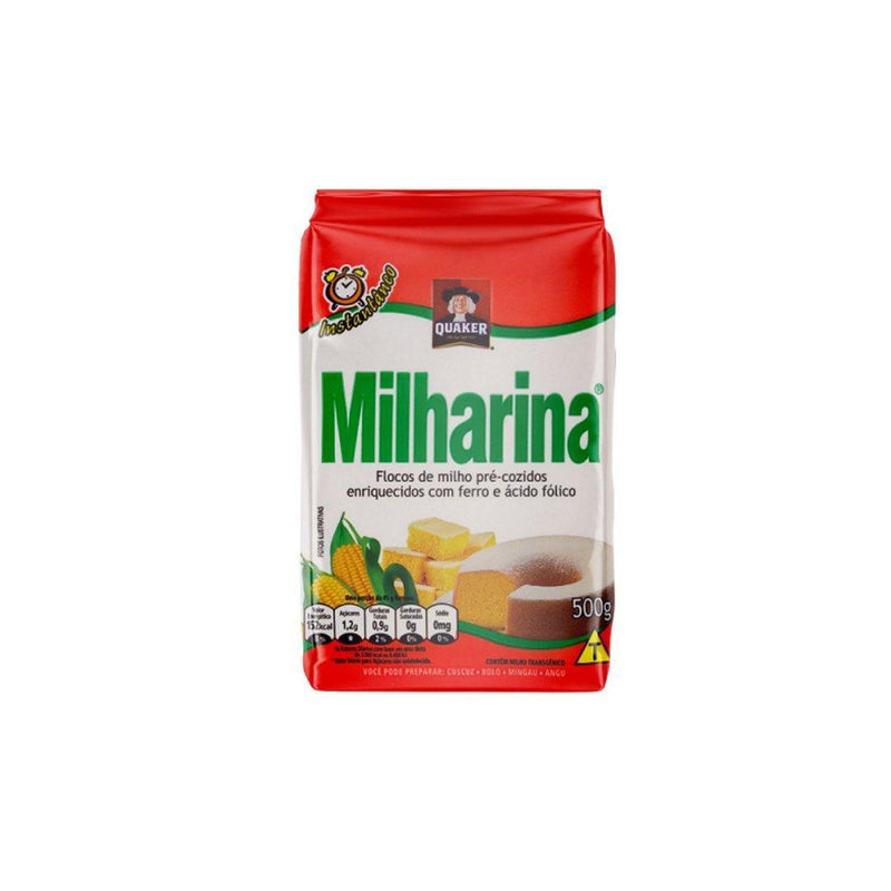 Flocos Milho Milharina Cuscuz Quaker 500g - MEUBRASILONLINE