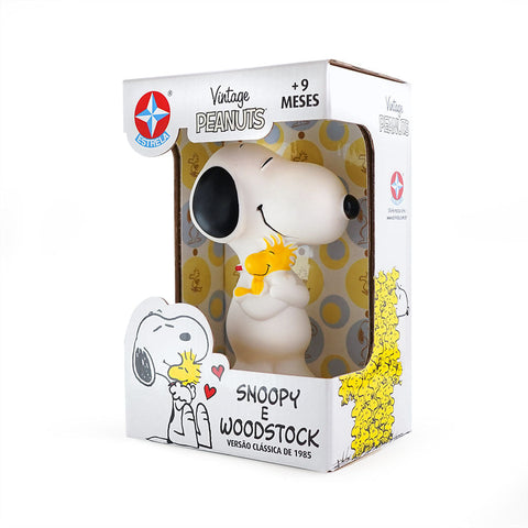 Boneco Snoopy e Woodstock de Vinil 13 Cm Edição Especial - Estrela