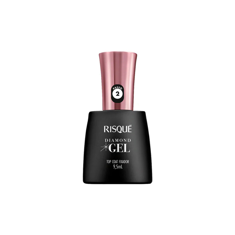 Risque Esmalte Diamond Gel Top Coat 9,5 Ml - MEUBRASILONLINE