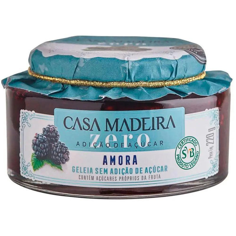 Geleia de Amora Zero Acucar Casa Da Madeira 220g - Meu Brasil On Line