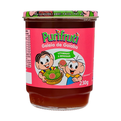 Guava Jelly Turma da Mônica Purifruti Glass Jar 230g