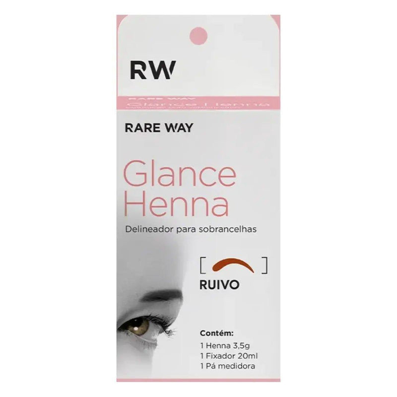 Glance Henna Rare Way Delineador Para Sobrancelhas Ruivo 45g - MEUBRASILONLINE