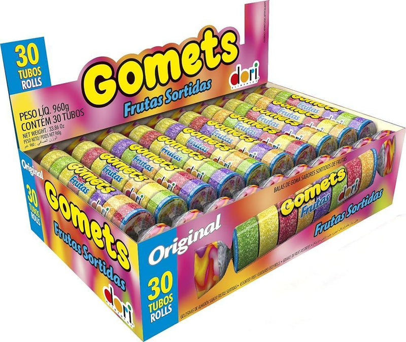 Gomets frutas sortidas cx com 30 tubos - Meu Brasil On Line