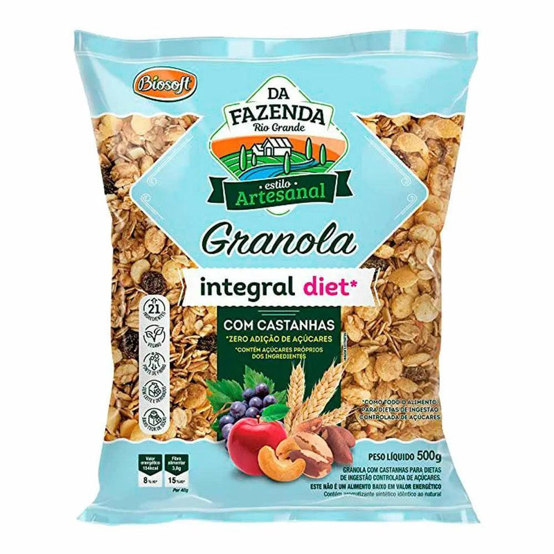 Granola Integral Diet Biosoft 500g - MEUBRASILONLINE