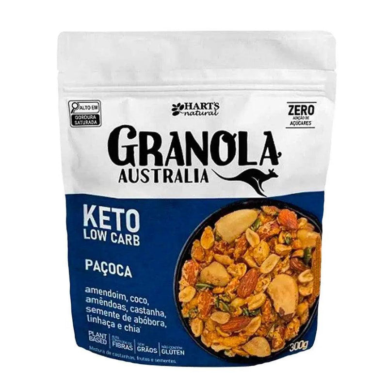 Granola Keto Low Carb Paçoca Hart's Natural 300g - Meu Brasil On Line