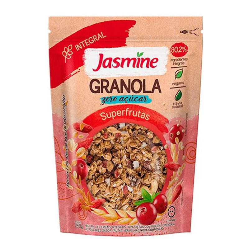 Granola Zero Açúcar Superfrutas Jasmine 250g - MEUBRASILONLINE