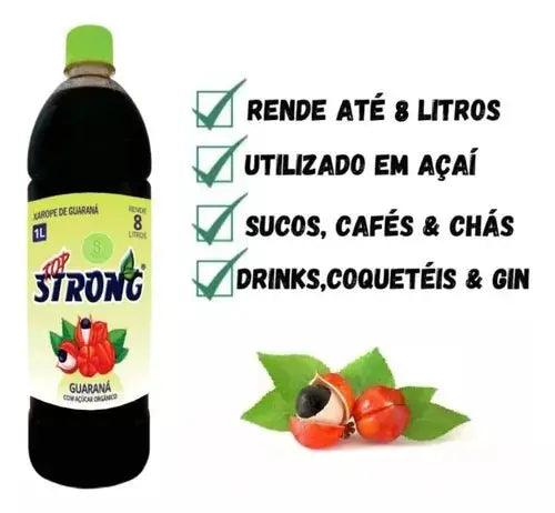 Guaraná Strong Xarope De Natural 1 Litro Orgânico - MEUBRASILONLINE