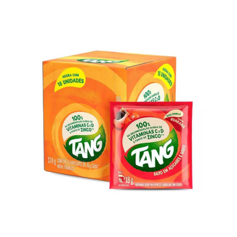Tang Guaraná Powdered Drink Mix - Display of 18 units of 18g each