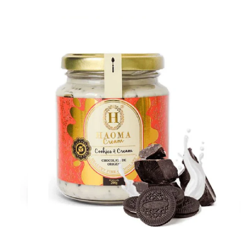 Haoma creme Cookie & Cream 220g - MEUBRASILONLINE