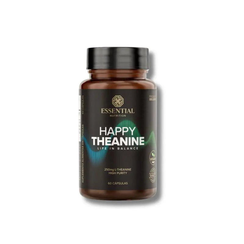 Happy Theanine Essential Nutrition 60 Caps - MEUBRASILONLINE