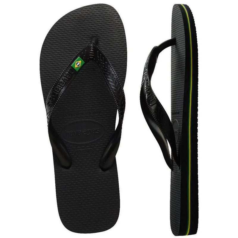 Havaianas Brasil Bandeirinha Preto - MEUBRASILONLINE