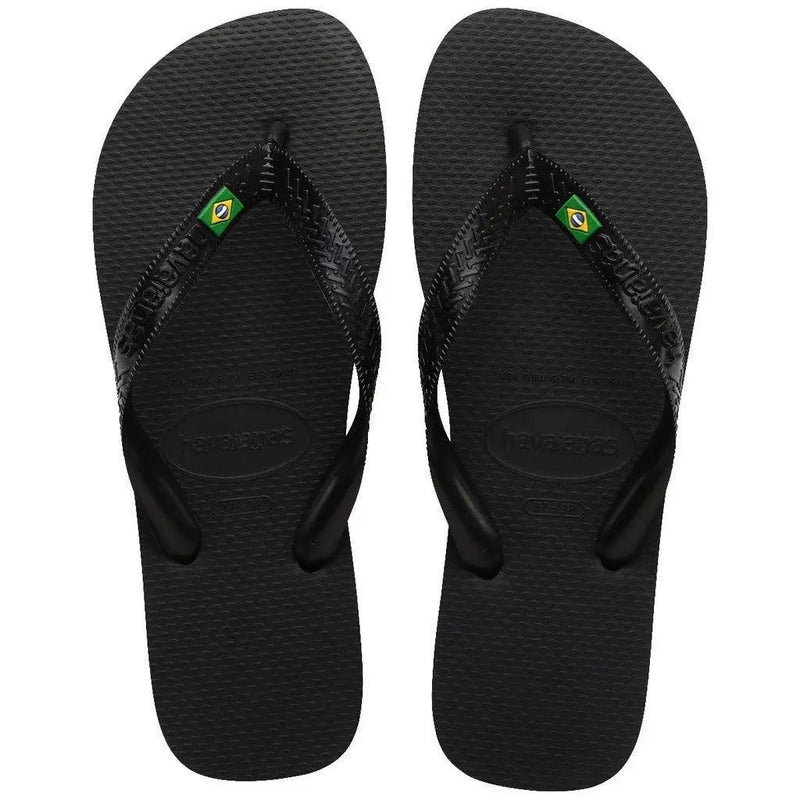 Havaianas Brasil Bandeirinha Preto - MEUBRASILONLINE