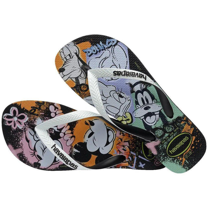 Havaianas Disney Stylish Preto Branco - MEUBRASILONLINE