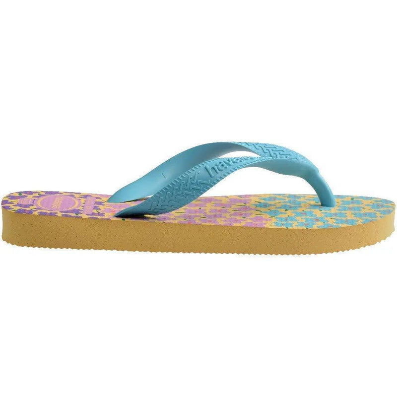 Havaianas Kids Flores Amarelo Cajá - MEUBRASILONLINE