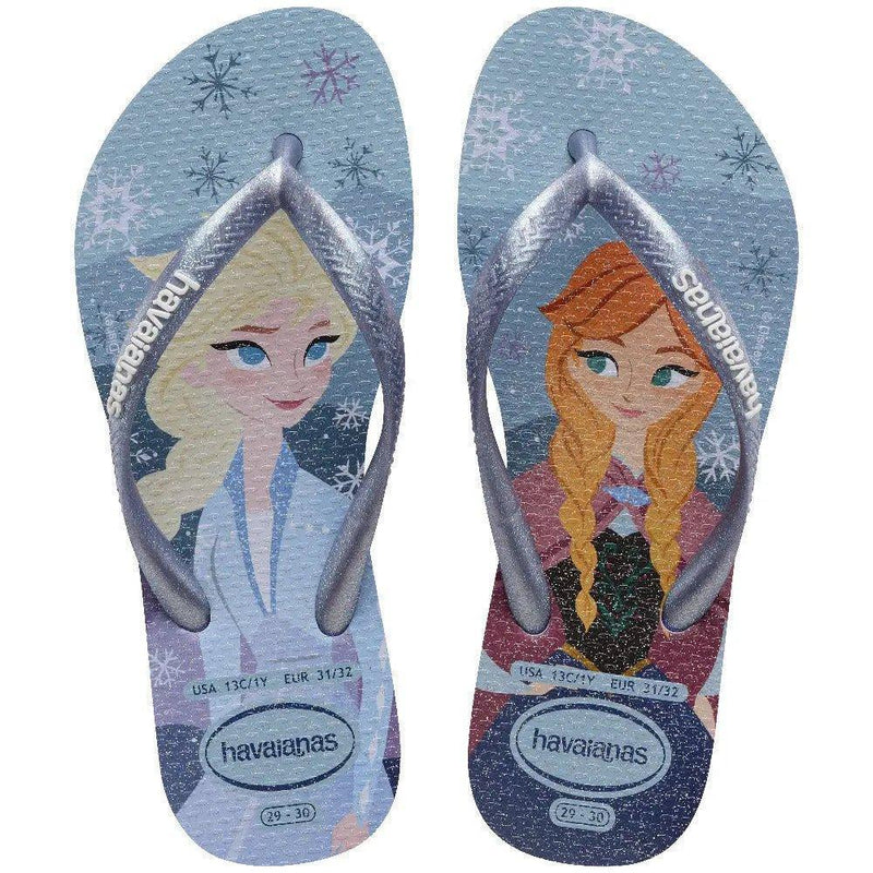 Havaianas Kids Slim Princess Frozen - MEUBRASILONLINE