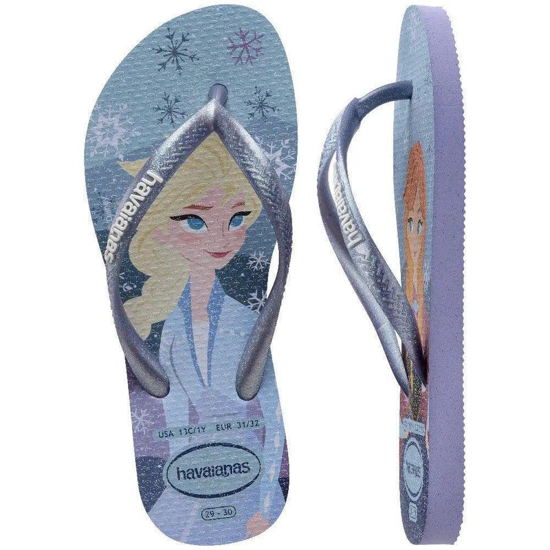 Havaianas Kids Slim Princess Frozen - MEUBRASILONLINE