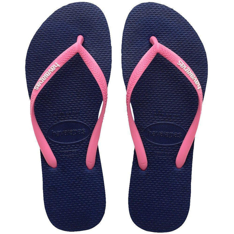 Havaianas Slim Logo Pop-Up Marinho - MEUBRASILONLINE