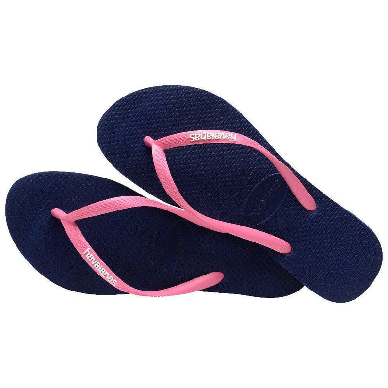 Havaianas Slim Logo Pop-Up Marinho - MEUBRASILONLINE