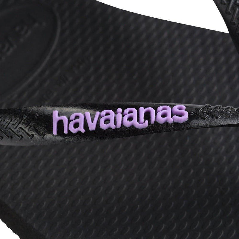 Havaianas Slim Logo Pop-Up Preto Lilas - MEUBRASILONLINE