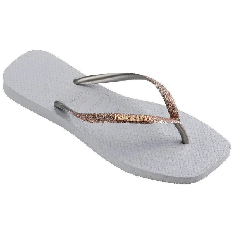 Havaianas Slim Square Glitter Cinza Gelo - MEUBRASILONLINE