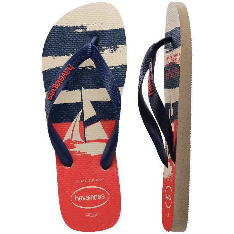 Havaianas Top Nautical Bege Palha - MEUBRASILONLINE