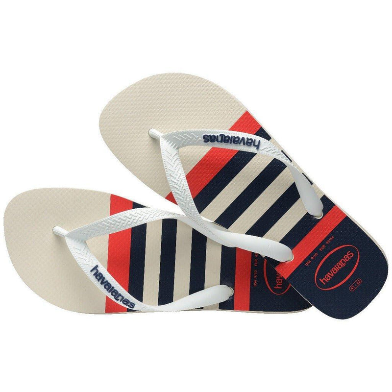 Havaianas Top Nautical Branco Marinho - MEUBRASILONLINE