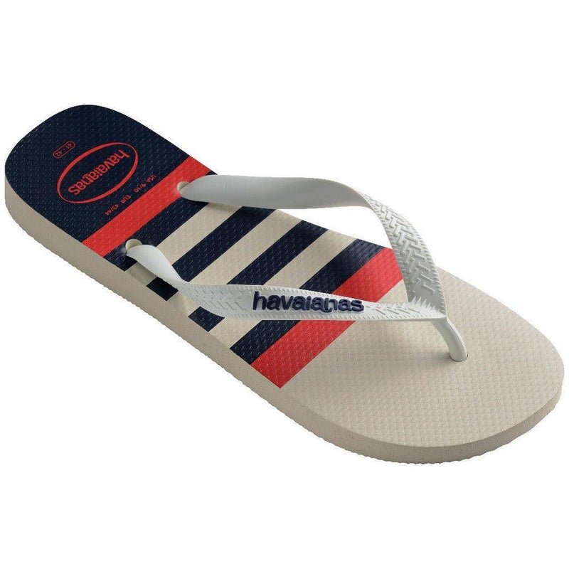 Havaianas Top Nautical Branco Marinho - Meu Brasil On Line