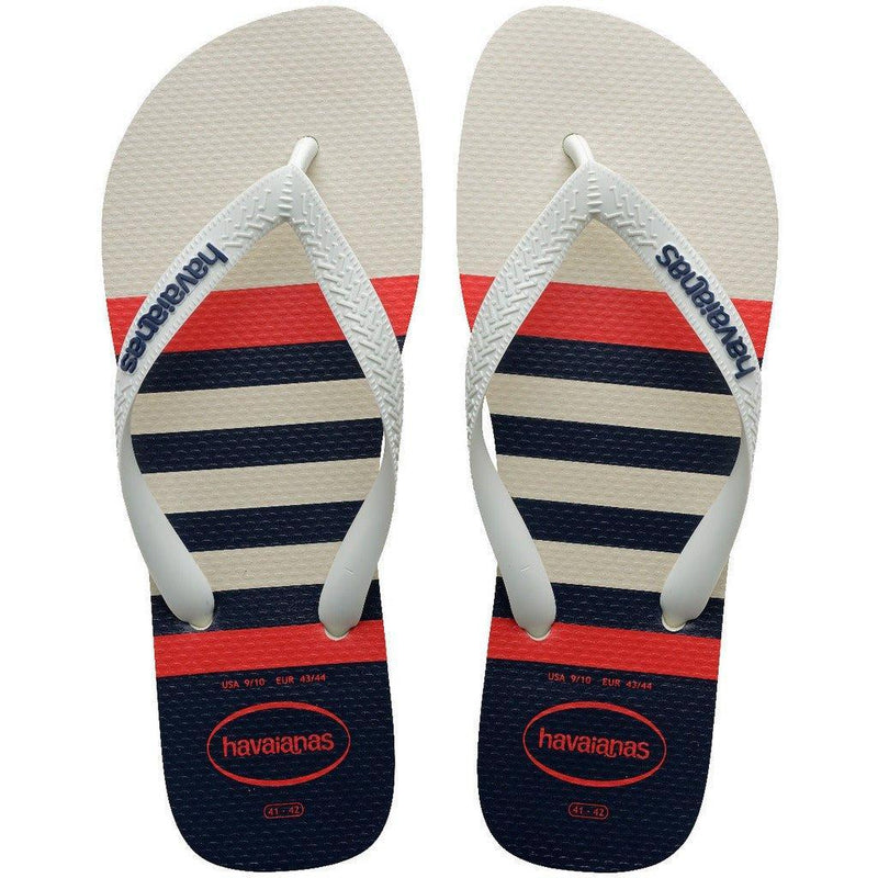 Havaianas Top Nautical Branco Marinho - MEUBRASILONLINE