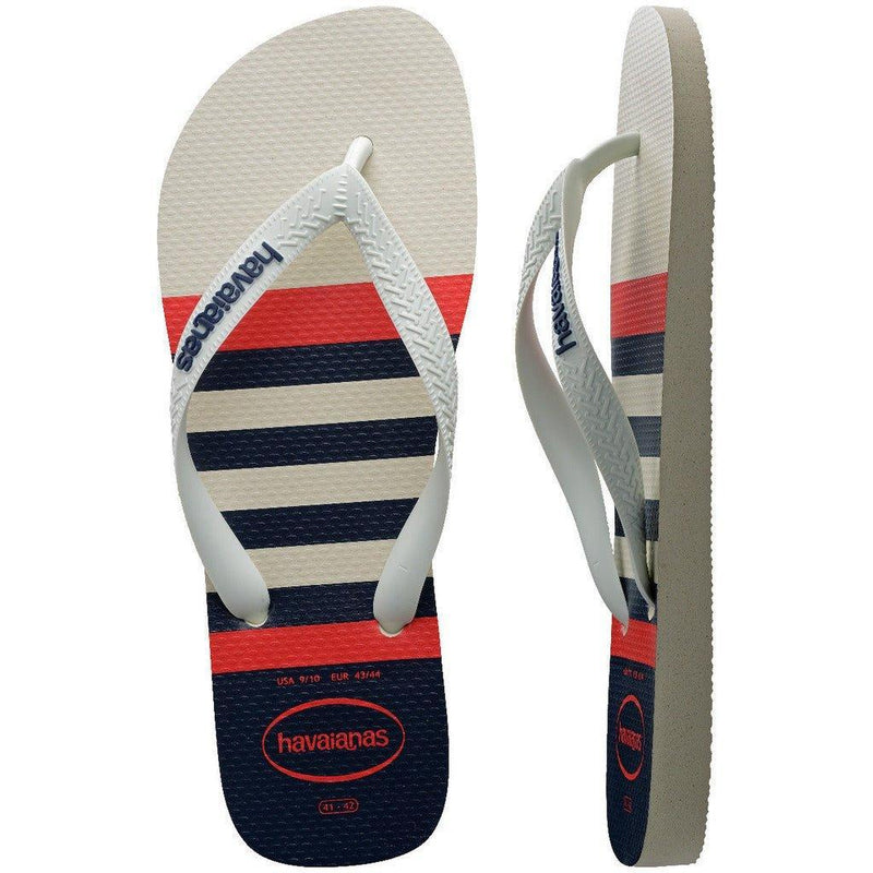 Havaianas Top Nautical Branco Marinho - MEUBRASILONLINE