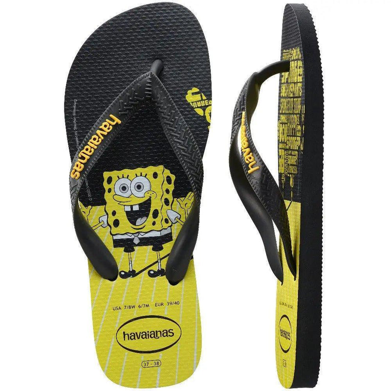 Havaianas Top SpongeBob Novo Grafite - MEUBRASILONLINE