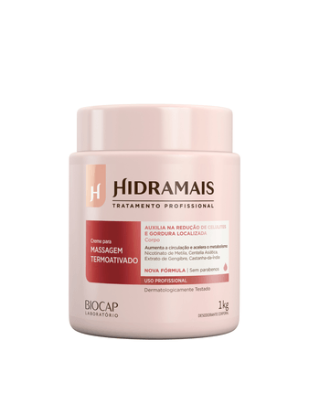 Hidramais Creme Massagem Termoativo 1Kg - MEUBRASILONLINE