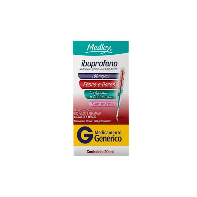 Ibuprofeno 100mg/mL 20 Ml - MEUBRASILONLINE