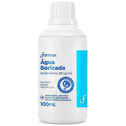 Água Boricada 30mg/ml 100ml Farmax