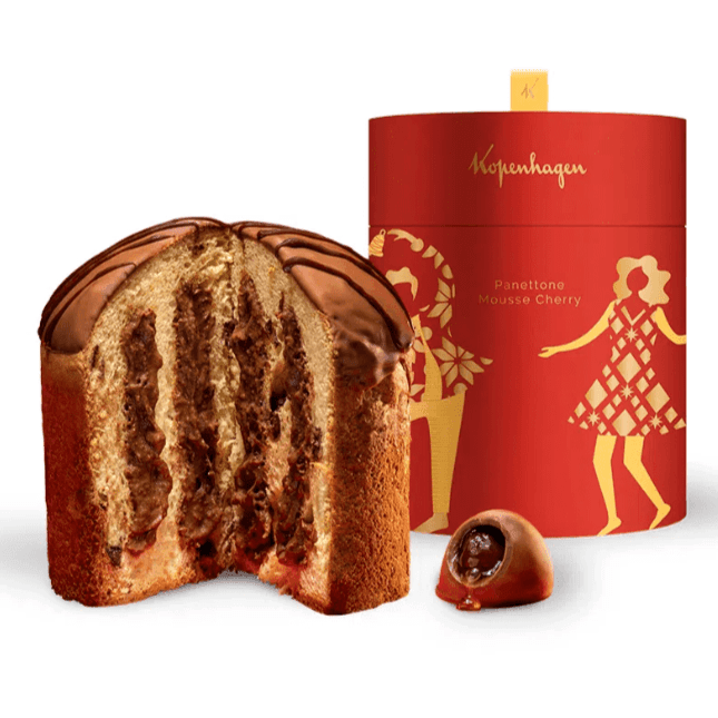 Kopenhagen Panettone Mousse Cherry Brandy 830g - MEUBRASILONLINE