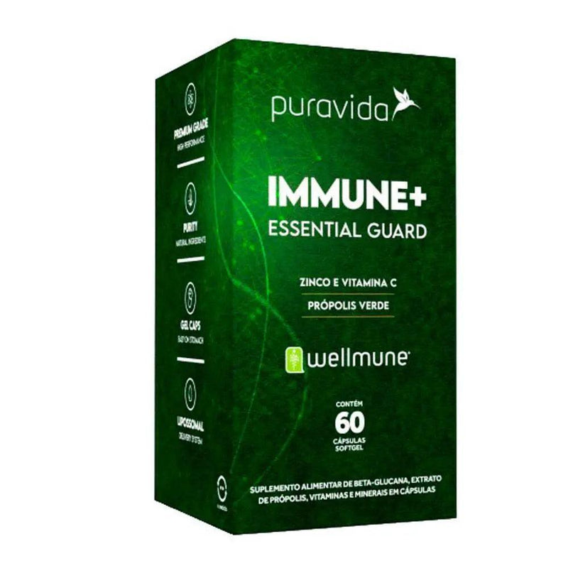 Immune+ Essential Guard Puravida 60 caps - MEUBRASILONLINE