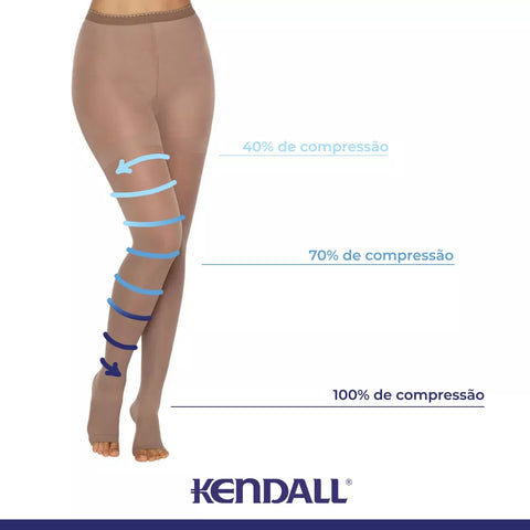 Kendall High Compression Open-Toe Pantyhose 1891