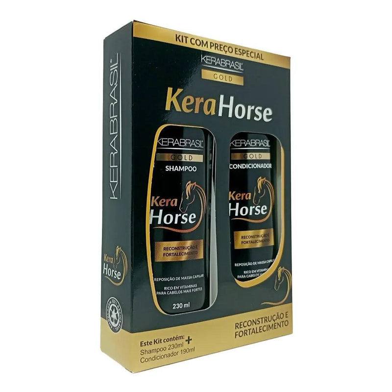 KERABRASIL KIT KERA HORSE SH 230ML+COND 190ML - MEUBRASILONLINE