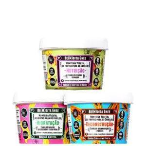 Kit Bemdita Ghee Cronograma Capilar ( 3 Produtos) Lola Cosmetics 100g - MEUBRASILONLINE