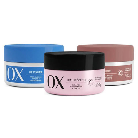 Kit Cronograma Capilar com Hialurônico, Nutre e Restaura - MEUBRASILONLINE