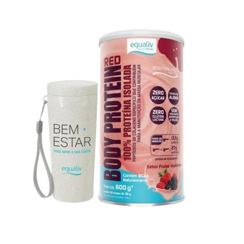 Kit Equaliv Body Protein Red 600g + Copo Medidor - MEUBRASILONLINE