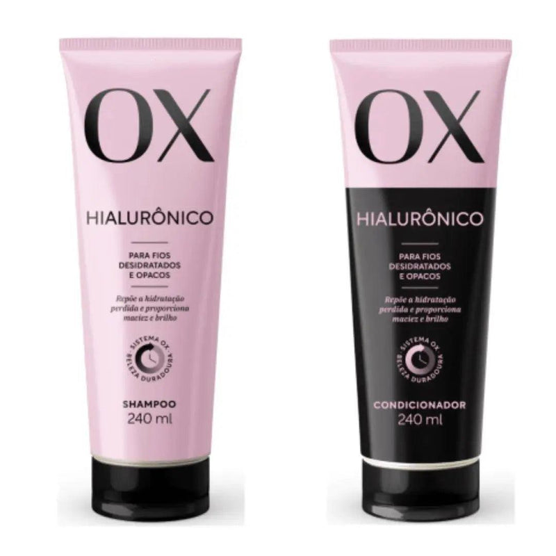 Kit OX Hialurônico Shampoo e Condicionador 240ml cada - MEUBRASILONLINE