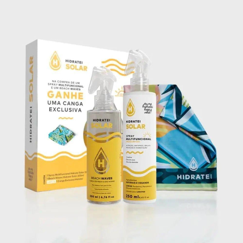 Kit Proteção Hidratei Solar + Canga de Brinde - MEUBRASILONLINE