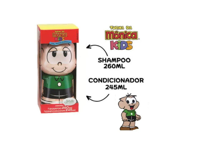 Kit Shampoo 260ml e Condicionador 245ml Cia. da Natureza Boneco Cebolinha - MEUBRASILONLINE