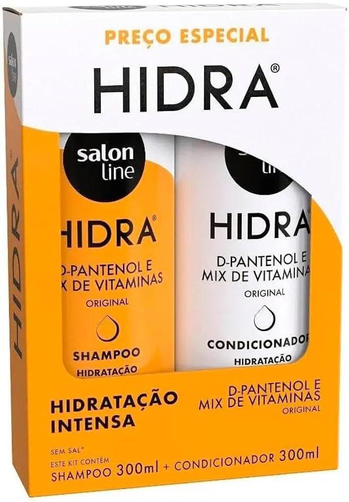 Kit Shampoo Condicionador Hidratação intensa D. Pantenol e mix de Vitaminas - MEUBRASILONLINE