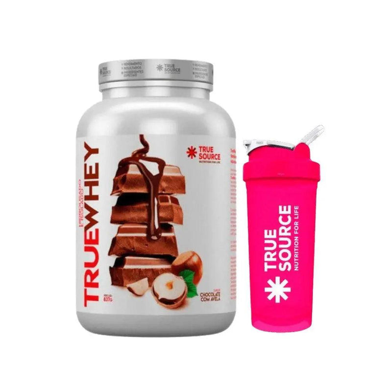 Kit True Whey Chocolate com Avelã True Source 837g + Coqueteleira - Meu Brasil On Line