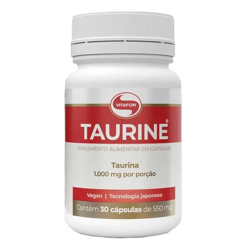 L-Taurina Taurine Vitafor 30 Caps - MEUBRASILONLINE